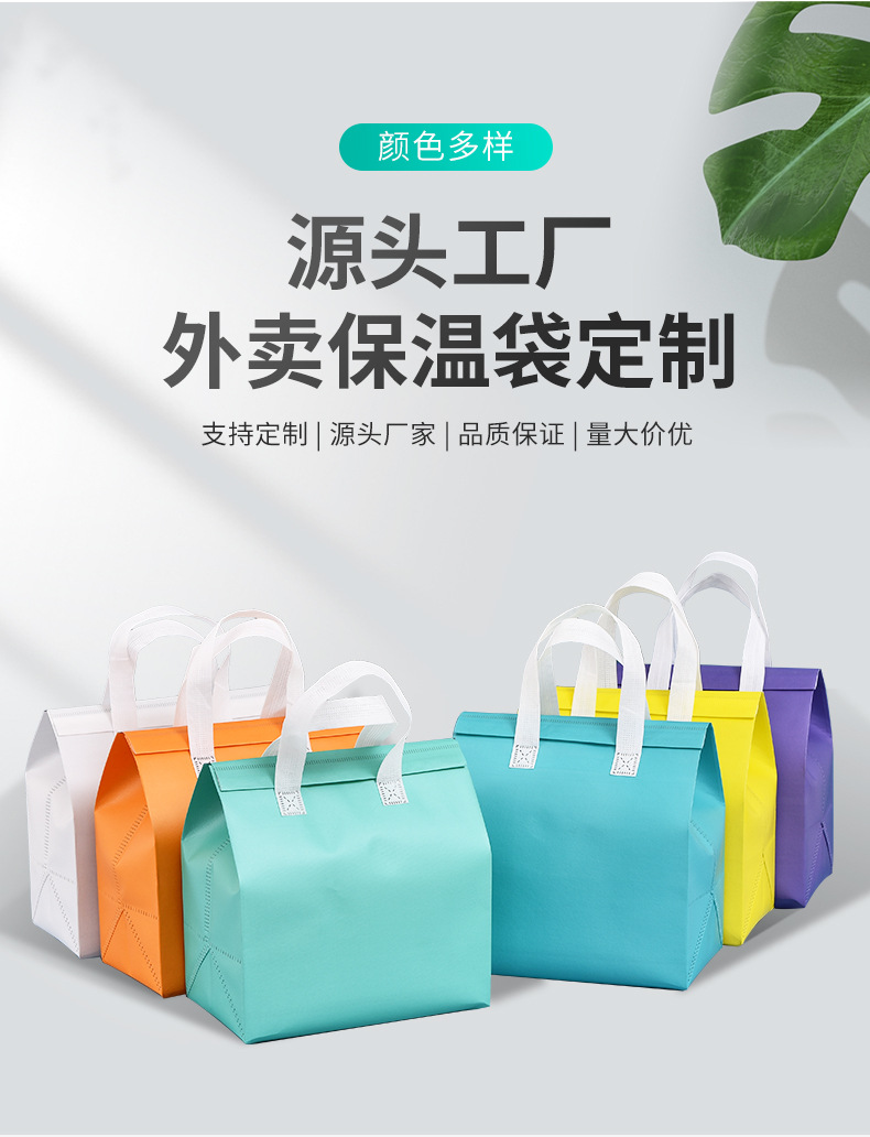 台州市无纺布保温袋外卖袋
